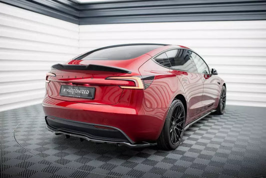 Maxton Design Heckdiffusor für Tesla Model 3 Project Highland Facelift Hochglanz schwarz – Ansicht 1