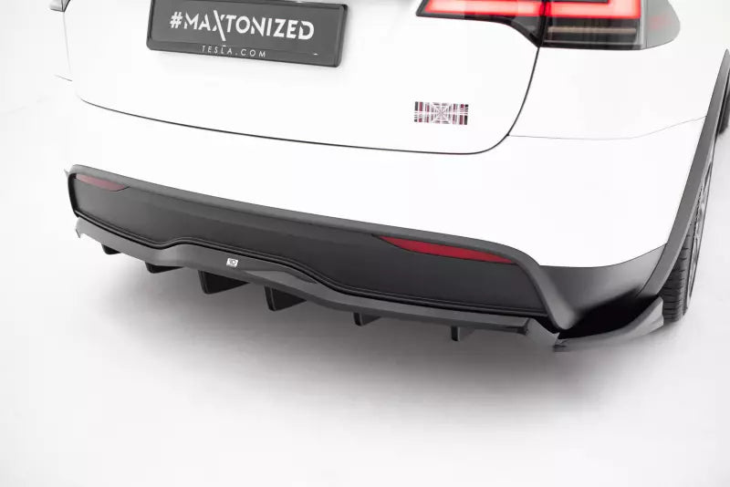 Maxton Design Heckdiffusor für Tesla Model X Mk1 Facelift Hochglanz schwarz – Ansicht 3