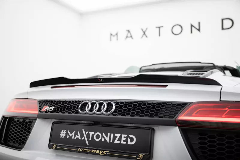 Maxton Design Heckspoiler Lippe für Audi R8 Spyder Mk2 Hochglanz schwarz – Ansicht 1