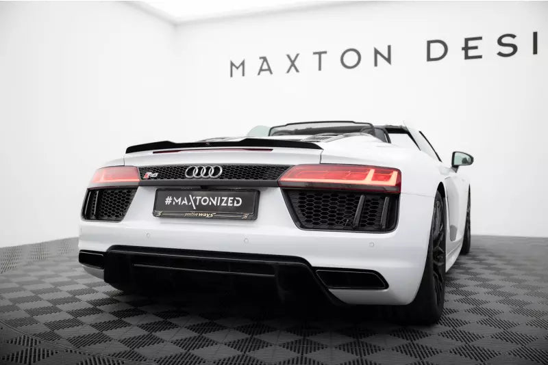 Maxton Design Heckspoiler Lippe für Audi R8 Spyder Mk2 Hochglanz schwarz – Ansicht 2