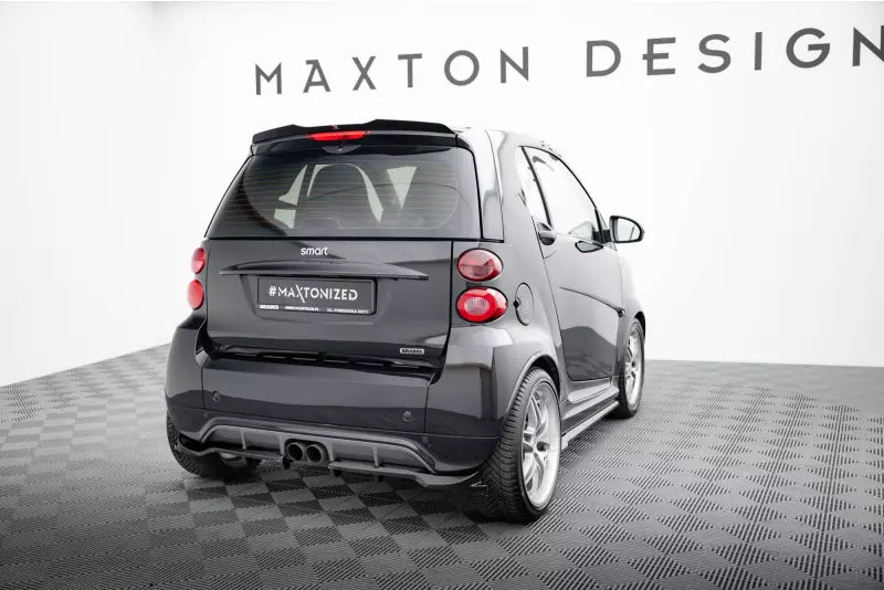 Maxton Design Heckspoiler Lippe für Brabus Smart Fortwo C451 Facelift Hochglanz schwarz – Ansicht 2