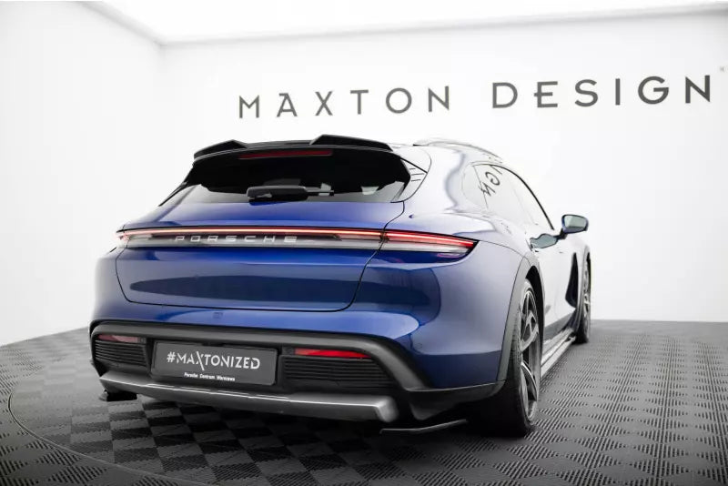 Maxton Design Heckspoiler 3D für Porsche Taycan Cross Turismo 4S Hochglanz schwarz – Ansicht 3