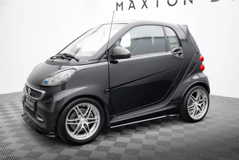 Maxton Design Seitenschweller (Paar) für Brabus Smart Fortwo C451 Facelift Hochglanz schwarz – Ansicht 2