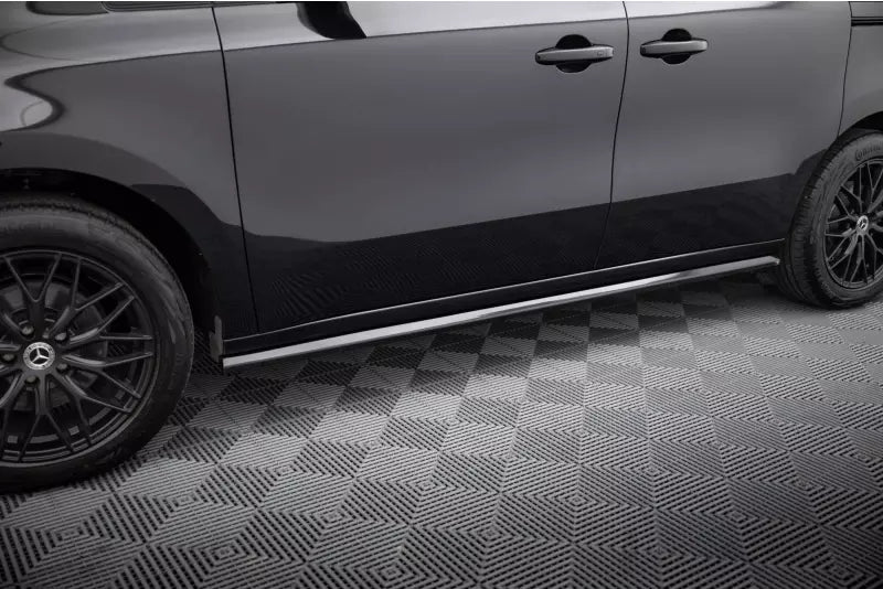 Maxton Design Seitenschweller (Paar) für Mercedes-Benz T Klasse W420 Hochglanz schwarz – Ansicht 1