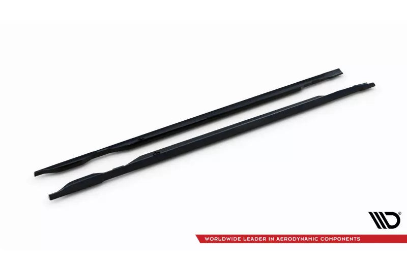 Maxton Design Seitenschweller (Paar) für Porsche Taycan Cross Turismo 4S Hochglanz schwarz – Ansicht 4