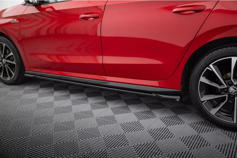 Maxton Design Seitenschweller (Paar) für Skoda Fabia Monte Carlo Mk4 Hochglanz schwarz – Ansicht 3