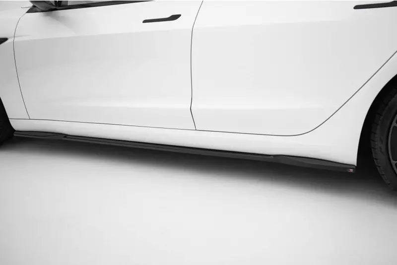 Maxton Design Seitenschweller (Paar) für Tesla Model 3 Project Highland Facelift Hochglanz schwarz – Ansicht 2