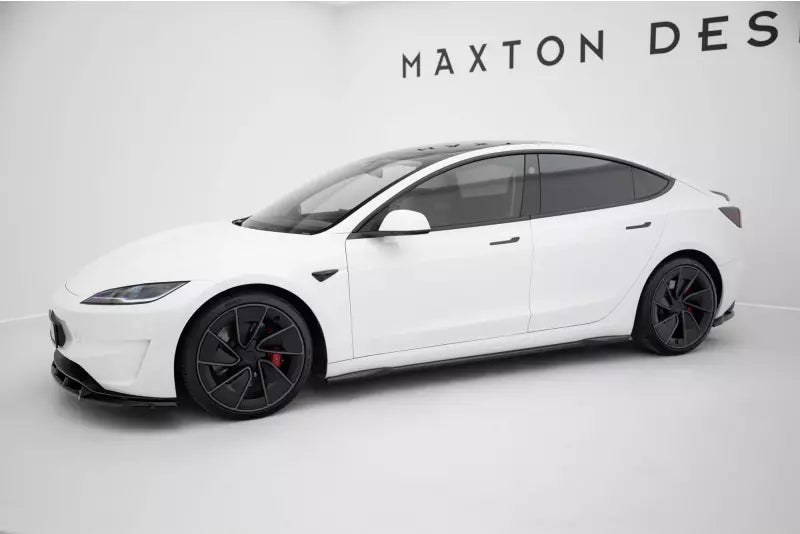 Maxton Design Seitenschweller (Paar) für Tesla Model 3 Project Highland Facelift Hochglanz schwarz – Ansicht 3