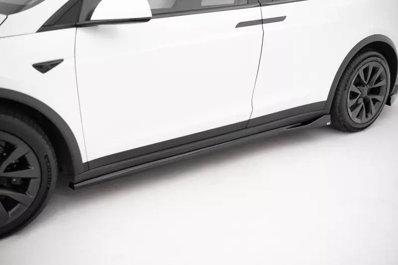 Maxton Design Seitenschweller (Paar) für Tesla Model X Mk1 Facelift Hochglanz schwarz – Ansicht 1