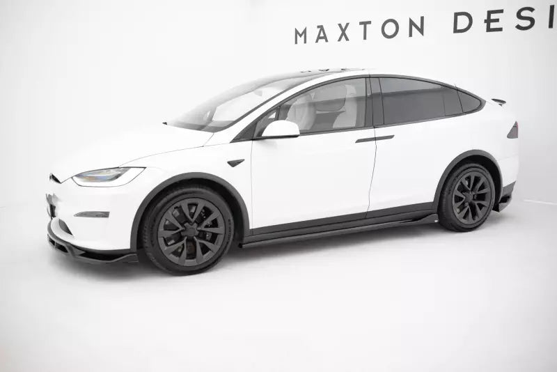 Maxton Design Seitenschweller (Paar) für Tesla Model X Mk1 Facelift Hochglanz schwarz – Ansicht 2