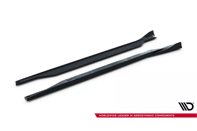 Maxton Design Seitenschweller (Paar) für Tesla Model X Mk1 Facelift Hochglanz schwarz – Ansicht 4