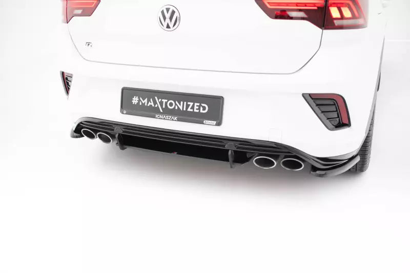 Maxton Design Street Pro Heckdiffusor für VW T-Roc R Mk1 Schwarz – Ansicht 1