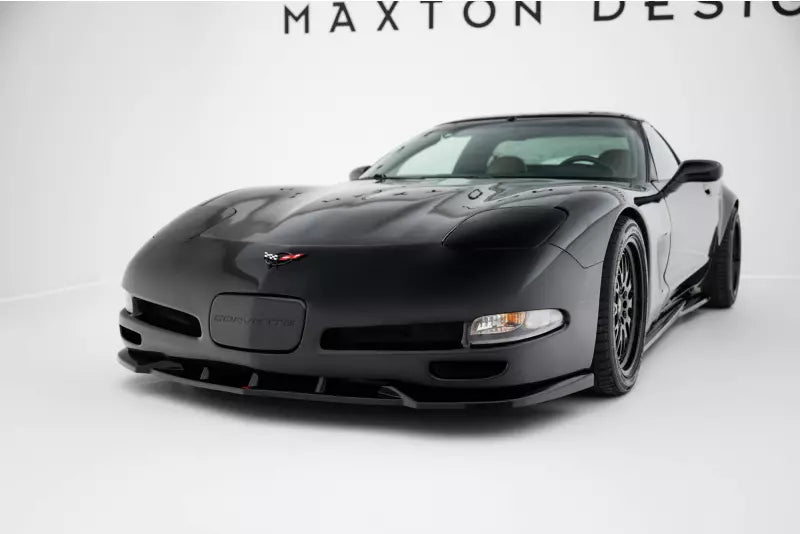 Maxton Design Frontlippe für Chevrolet Corvette C5 Hochglanz schwarz – Ansicht 1