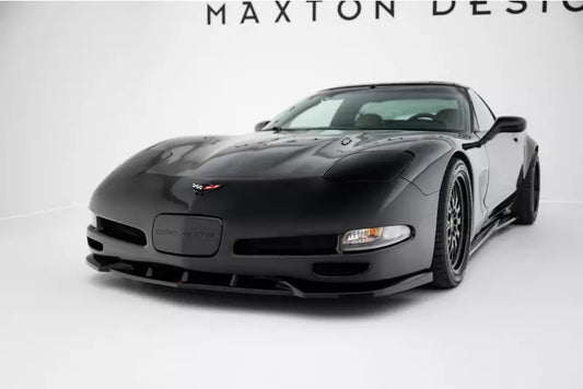 Maxton Design Frontlippe für Chevrolet Corvette C5 Hochglanz schwarz – Ansicht 1