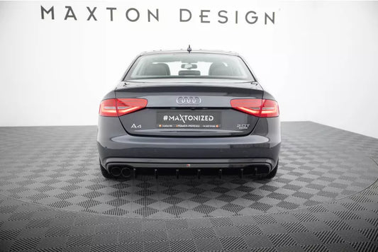 Maxton Design Heckdiffusor für Audi A4 Limousine / Avant B8 Facelift Hochglanz schwarz – Ansicht 1