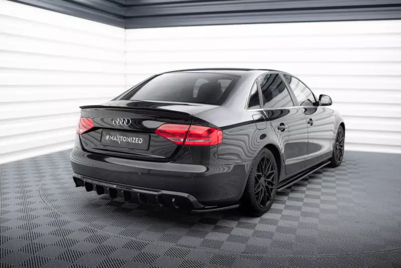 Maxton Design Heckdiffusor für Audi A4 B8 Limousine / Avant (2007-2011) Hochglanz schwarz – Ansicht 3