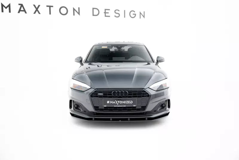 Maxton Design Street Pro Frontlippe für Audi A5 F5 Facelift schwarz – Ansicht 2