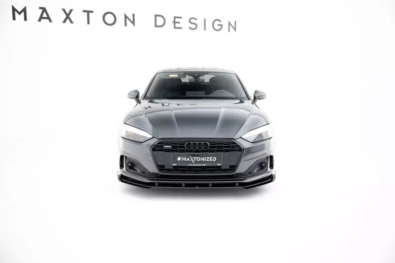 Maxton Design Street Pro Frontlippe für für Audi A5 F5 Facelift Hochglanz schwarz – Ansicht 3
