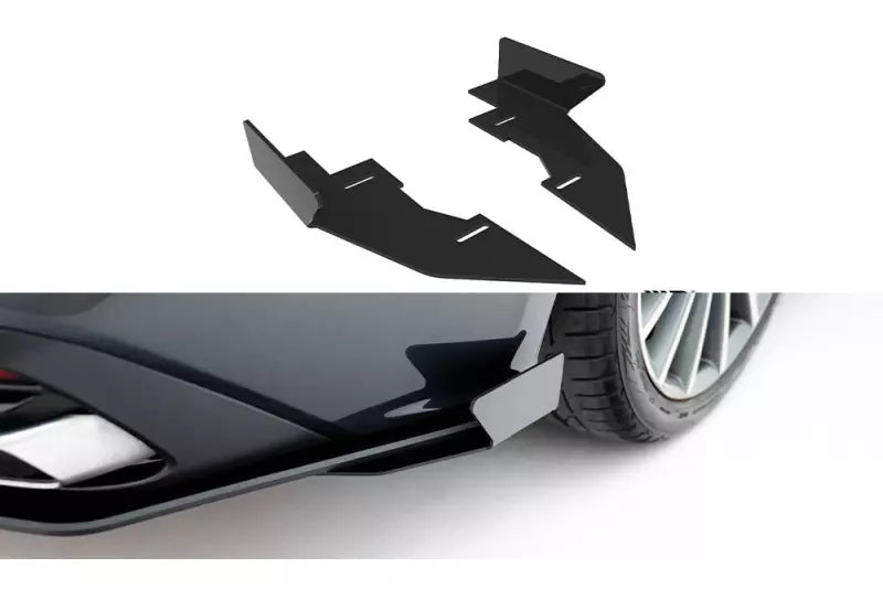 Maxton Design Street Pro Diffusor Flaps für Audi A5 F5 Facelift Hochglanz schwarz – Ansicht 1