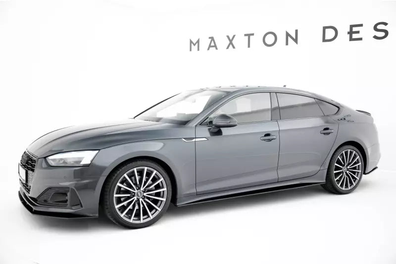 Maxton Design Street Pro Seitenschweller (Paar) für Audi A5 Sportback F5 Facelift schwarz – Ansicht 2