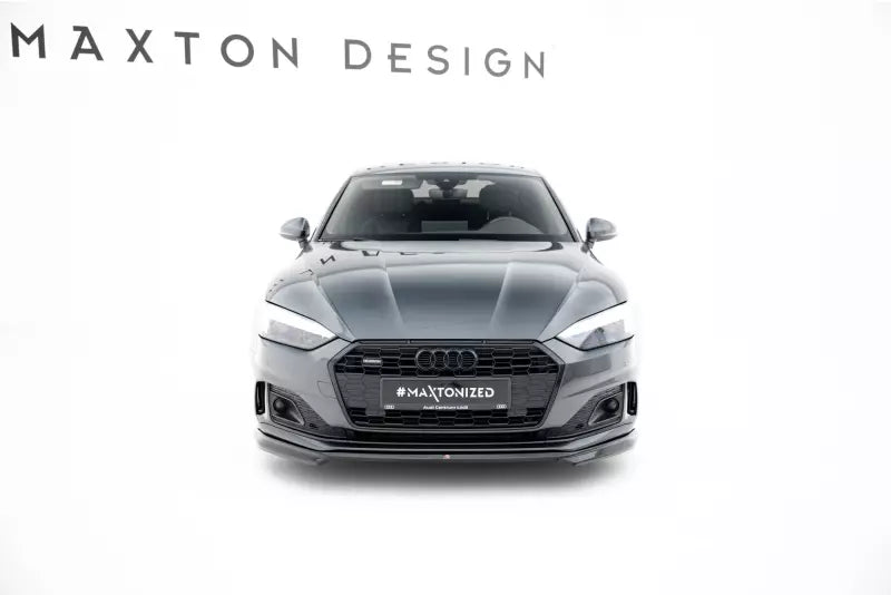 Maxton Design Frontlippe für Audi A5 F5 Facelift Hochglanz schwarz – Ansicht 2