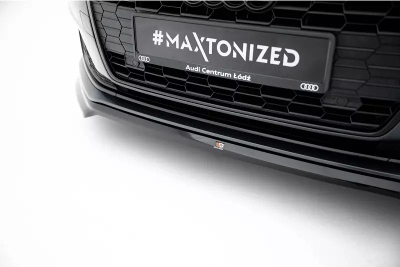 Maxton Design Frontlippe für Audi A5 F5 Facelift Hochglanz schwarz – Ansicht 3