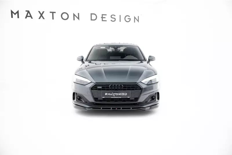 Maxton Design Frontlippe für Audi A5 F5 Facelift Hochglanz schwarz – Ansicht 2