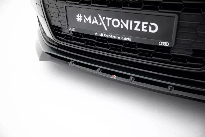Maxton Design Frontlippe für Audi A5 F5 Facelift Hochglanz schwarz – Ansicht 3