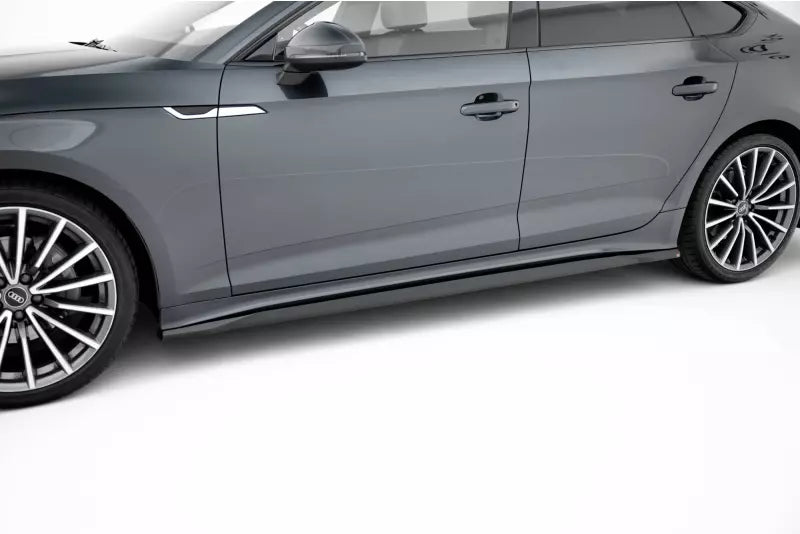 Maxton Design Seitenschweller (Paar) für Audi A5 Sportback F5 Facelift Hochglanz schwarz – Ansicht 1