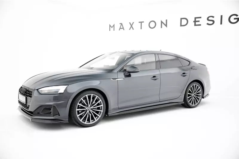 Maxton Design Seitenschweller (Paar) für Audi A5 Sportback F5 Facelift Hochglanz schwarz – Ansicht 3