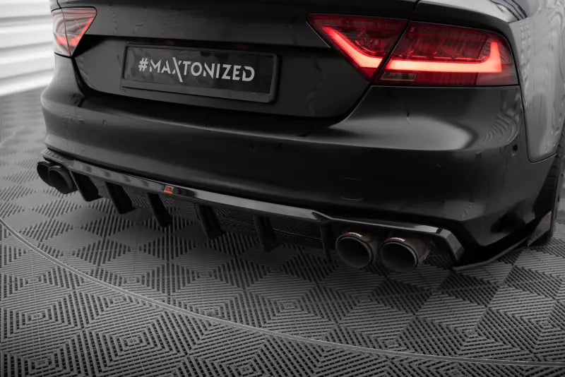 Maxton Design Heckdiffusor für Audi S7 C7 Hochglanz schwarz – Ansicht 1