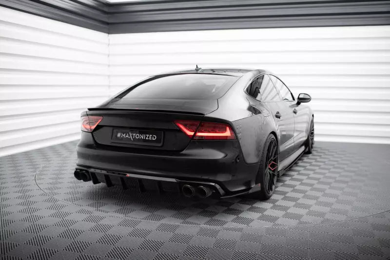 Maxton Design Heckdiffusor für Audi S7 C7 Hochglanz schwarz – Ansicht 3