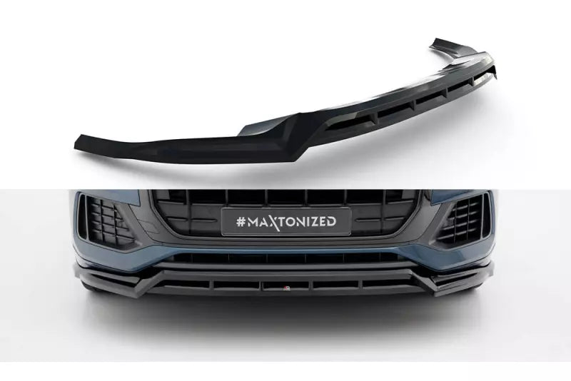 Maxton Design Frontlippe für Audi Q8 Mk1 Hochglanz schwarz – Ansicht 2