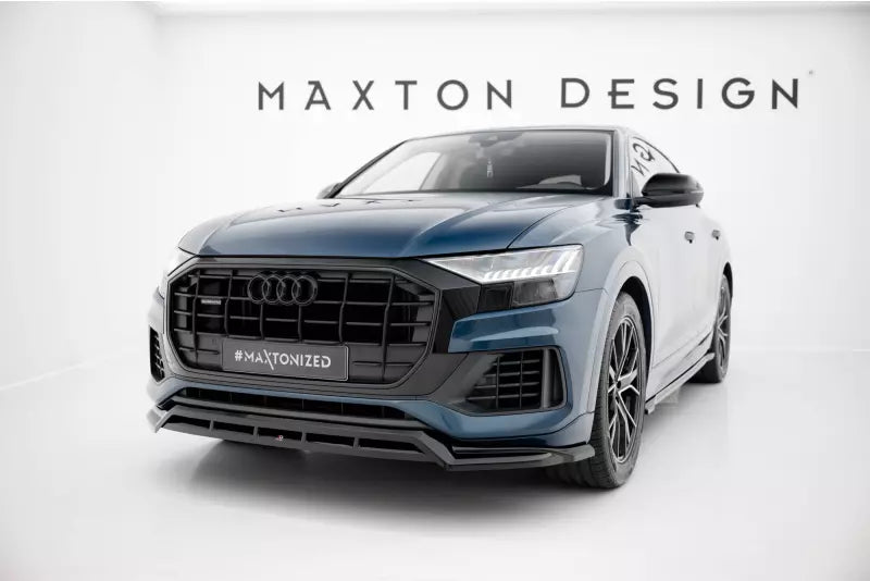 Maxton Design Frontlippe für Audi Q8 Mk1 Hochglanz schwarz – Ansicht 3