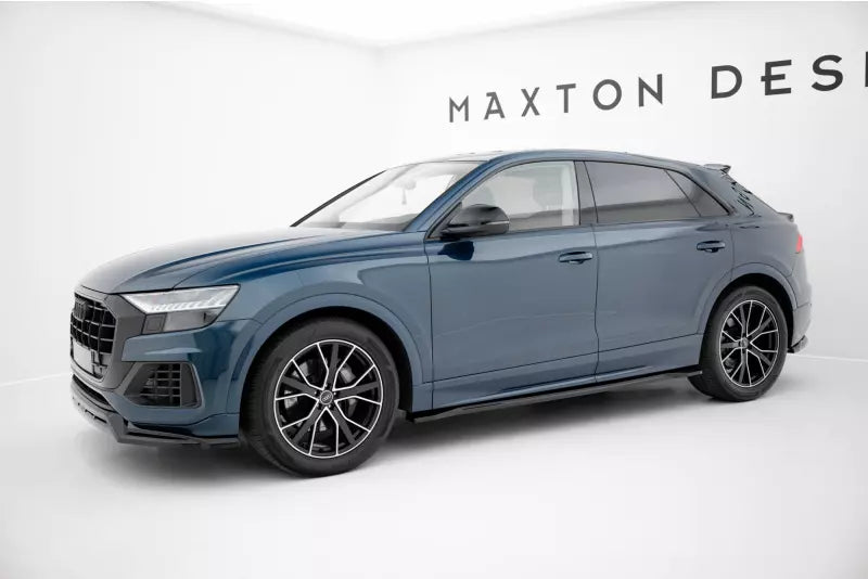 Maxton Design Seitenschweller (Paar) für Audi Q8 Mk1 Hochglanz schwarz – Ansicht 2