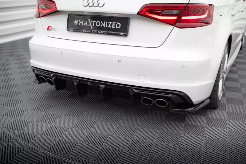 Maxton Design Heckdiffusor V.3 für Audi S3 Sportback 8V Hochglanz schwarz – Ansicht 1
