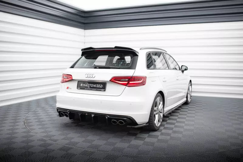 Maxton Design Diffusor Flaps für Audi S3 Sportback 8V Hochglanz schwarz – Ansicht 2