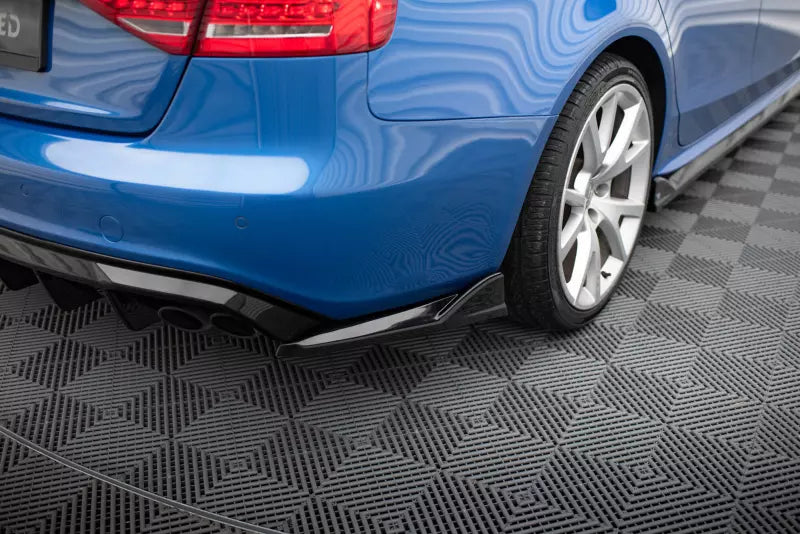 Maxton Design Diffusor Flaps für Audi S4 Limousine B8 Hochglanz schwarz – Ansicht 1