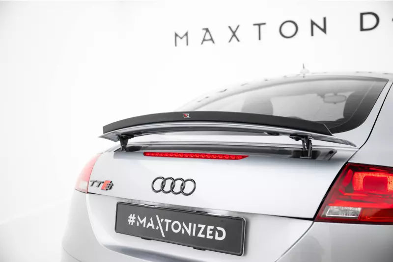 Maxton Design Heckspoiler Lippe für Audi TT 8J Hochglanz schwarz – Ansicht 1