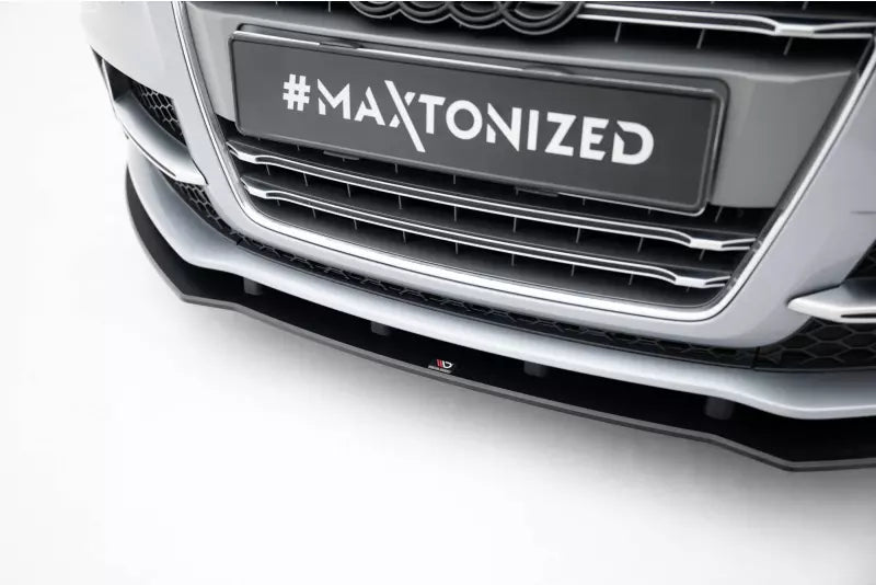 Maxton Design Street Pro Frontlippe für Audi TT S / TT S-Line 8J Facelift schwarz – Ansicht 3