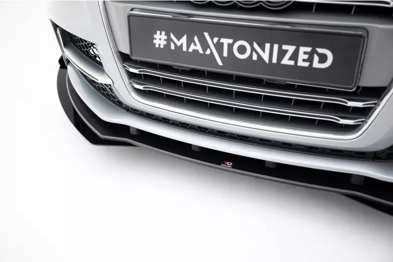 Maxton Design Street Pro Frontlippe für für Audi TT S / TT S-Line 8J Facelift Hochglanz schwarz – Ansicht 2