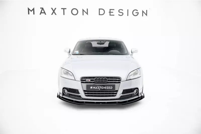 Maxton Design Street Pro Frontlippen Flaps für Audi TT S / TT S-Line 8J Facelift Hochglanz schwarz – Ansicht 2
