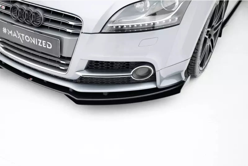 Maxton Design Street Pro Frontlippen Flaps für Audi TT S / TT S-Line 8J Facelift Hochglanz schwarz – Ansicht 4