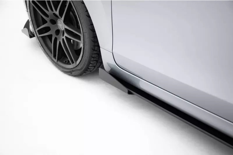 Maxton Design Street Pro Seitenschweller (Paar) für Audi TT S / TT S-Line 8J Facelift Hochglanz schwarz – Ansicht 4