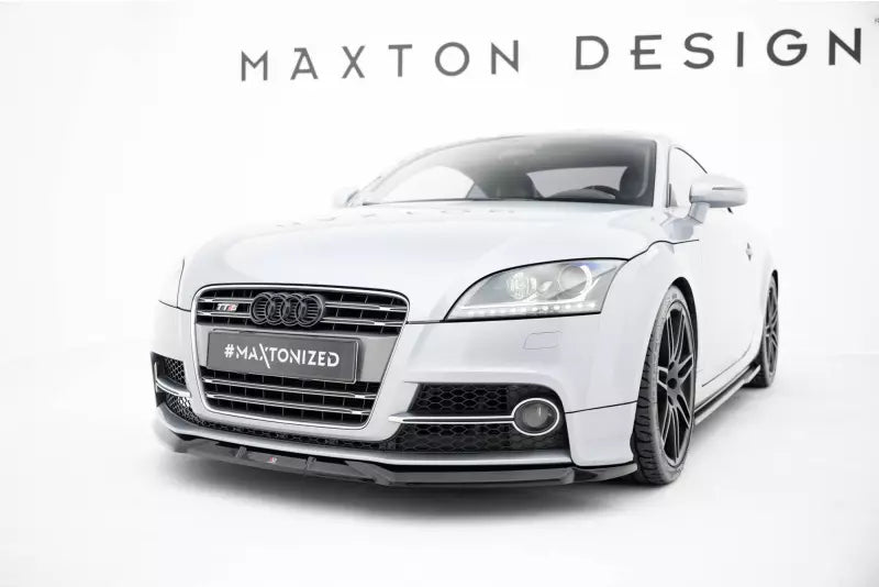 Maxton Design Frontlippe für Audi TT S / TT S-Line 8J Facelift Hochglanz schwarz – Ansicht 1