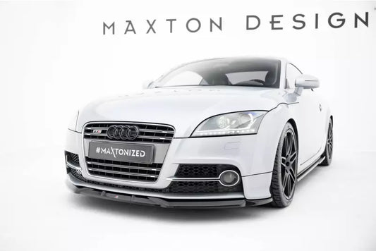 Maxton Design Frontlippe für Audi TT S / TT S-Line 8J Facelift Hochglanz schwarz – Ansicht 1