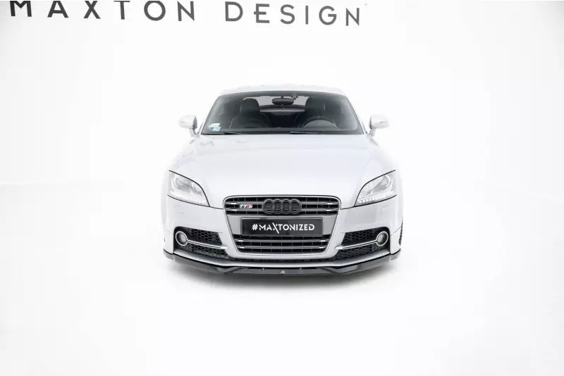 Maxton Design Frontlippe für Audi TT S / TT S-Line 8J Facelift Hochglanz schwarz – Ansicht 2