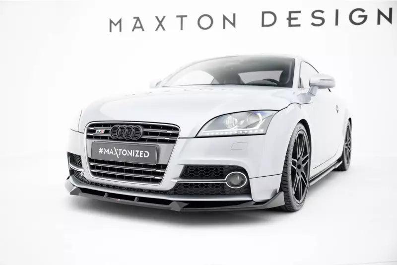 Maxton Design Frontlippe für Audi TT S / TT S-Line 8J Facelift Hochglanz schwarz – Ansicht 1