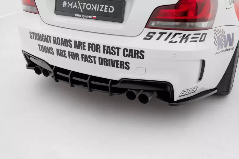 Maxton Design Street Pro Heckdiffusor für BMW 1er M Coupe E82 schwarz – Ansicht 1