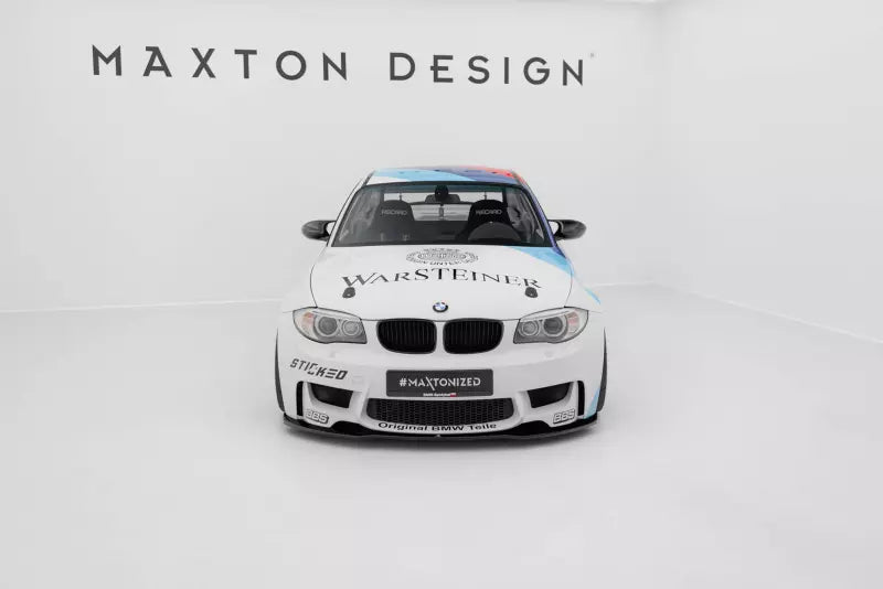 Maxton Design Frontlippe für BMW 1er M Coupe E82 Hochglanz schwarz – Ansicht 2